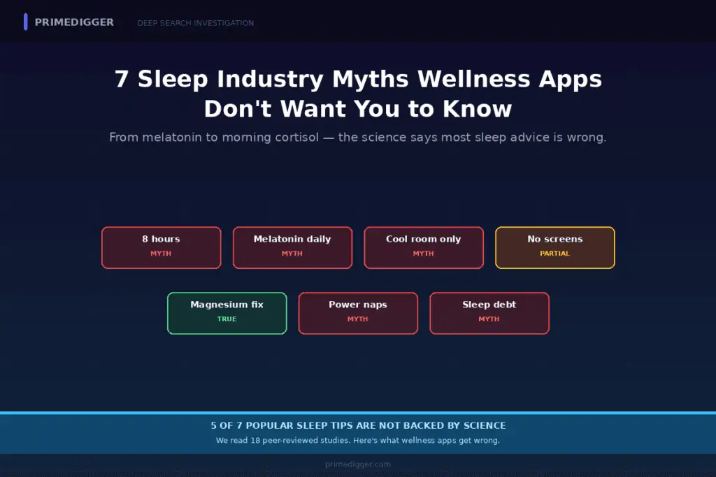 7 sleep industry myths debunked by PrimeDigger investigation