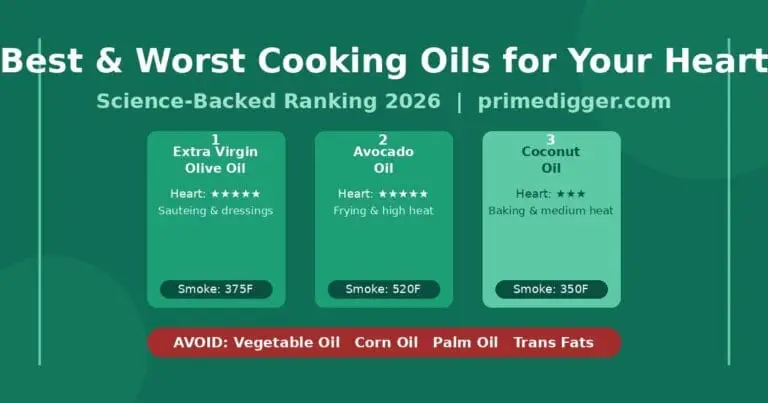 Best and worst cooking oils for heart health ranked — olive oil avocado oil and coconut oil compared