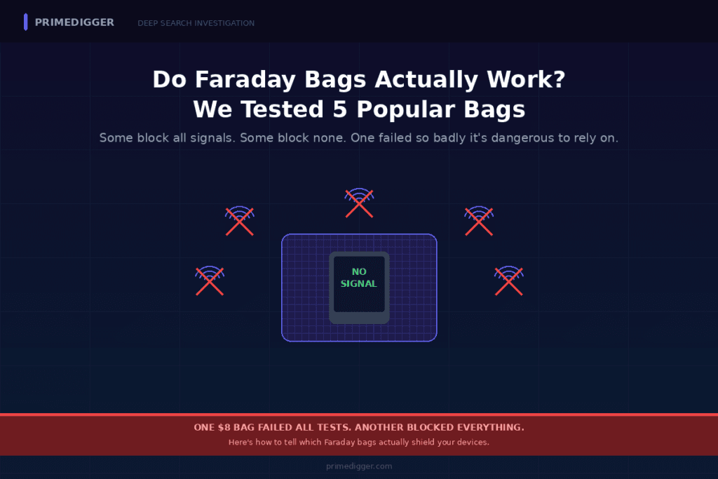 do faraday bags actually work — PrimeDigger tested 5 bags