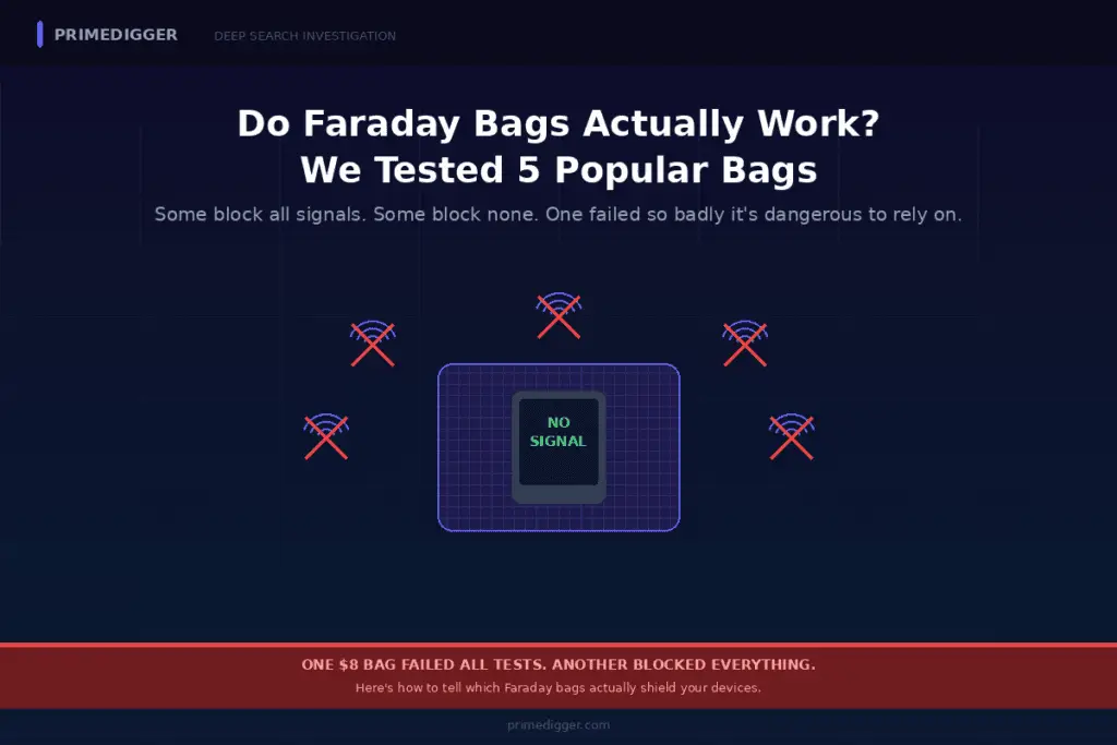 do faraday bags actually work — PrimeDigger tested 5 bags